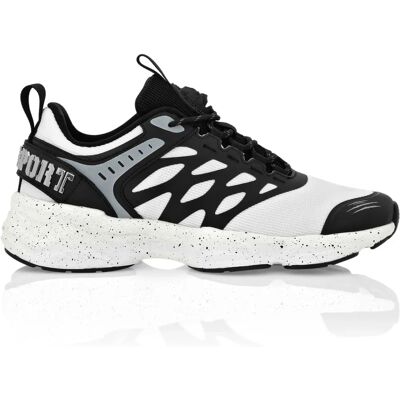 PLEIN SPORT Scratch Schuhe Schwarz-Weiß PLEIN SPORT Scratch Schuhe Schwarz-Weiß