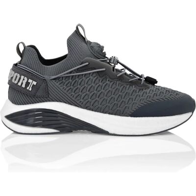 PLEIN SPORT - Runner Sneaker - 41 - Donkergrijs - Sneaker PLEIN SPORT - Runner Sneaker - 41 - Donkergrijs - Sneaker