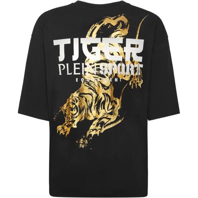 PLEIN SPORT - Tiger Tokyo - Schwarz - Lightgold - T-Shirt PLEIN SPORT - Tiger Tokyo - Schwarz - Lightgold - T-Shirt