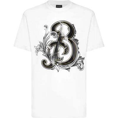 Billionaire 3XL Wit Barok Grafisch T-Shirt Billionaire 3XL Wit Barok Grafisch T-Shirt
