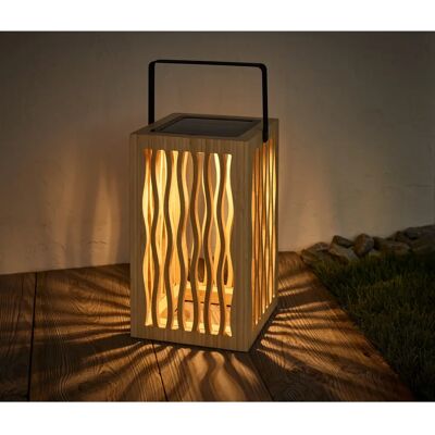 Tchibo Solar-Laterne - Bambusholz / Metall / Kunststoff - 18x18x30cm - schwarz - Außenbeleuchtung Tchibo Solar-Laterne - Bambusholz / Metall / Kunststoff - 18x18x30cm - schwarz - Außenbeleuchtung