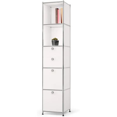 Tchibo Cn3 Metallregal - Weiß - Stahl - 40x40x195cm Tchibo Cn3 Metallregal - Weiß - Stahl - 40x40x195cm