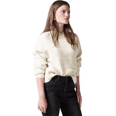 STREET ONE STUDIO Modell 42 Weiß Melange Freizeitpullover STREET ONE STUDIO Modell 42 Weiß Melange Freizeitpullover