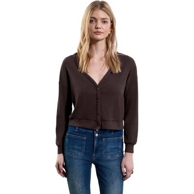 Gilet STREET ONE STUDIO pour femmes - Col en V, coupe décontractée, courte Gilet STREET ONE STUDIO pour femmes - Col en V, coupe décontractée, courte
