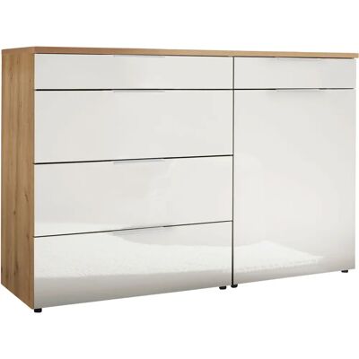 WIEMANN Como Sideboard - 120cm, Weiß/Beige, Glänzend/Matt WIEMANN Como Sideboard - 120cm, Weiß/Beige, Glänzend/Matt