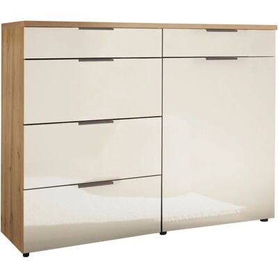 WIEMANN Como Sideboard - Bianco Eiche, Champagnerglas, Schiefer - Sideboard WIEMANN Como Sideboard - Bianco Eiche, Champagnerglas, Schiefer - Sideboard