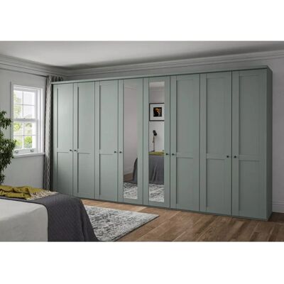 John Lewis Marlow 400cm - Sage Green - Mirrored - Wardrobe John Lewis Marlow 400cm - Sage Green - Mirrored - Wardrobe
