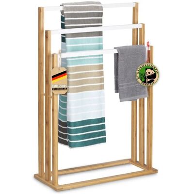 Floordirekt - Kentucky - Bambou - Barres blanches - Porte-serviettes - Publicité Floordirekt - Kentucky - Bambou - Barres blanches - Porte-serviettes - Publicité