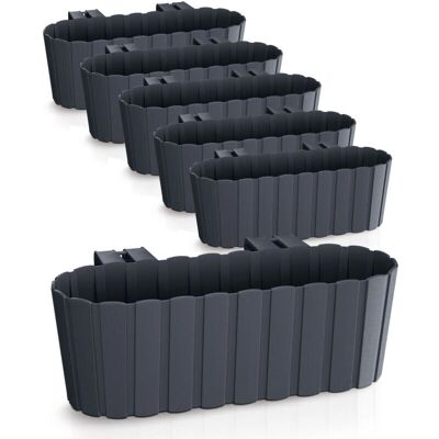 SPETEBO - Fioriera - Anthrazit - 39x13 cm - Planter SPETEBO - Fioriera - Anthrazit - 39x13 cm - Planter
