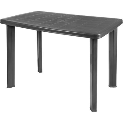 Table de Jardin SPETEBO - Rectangulaire, Plastique Résistant, Trou pour Parasol - 100x70cm - Publicité Table de Jardin SPETEBO - Rectangulaire, Plastique Résistant, Trou pour Parasol - 100x70cm - Publicité