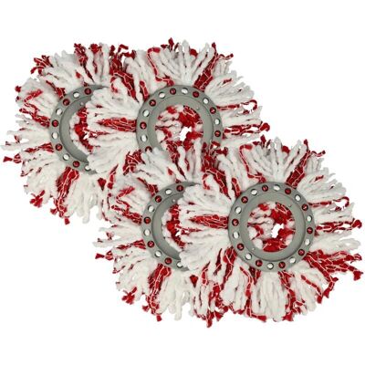 vhbw Microfiber Mop Head Replacement for Leifheit 52115, 52094 - Red/White vhbw Microfiber Mop Head Replacement for Leifheit 52115, 52094 - Red/White