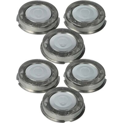 vhbw 6x Replacement Shaver Heads - Electric Shaver Heads for Philips HQ805, HQ806, HQ803 - Durable & Easy to Install vhbw 6x Replacement Shaver Heads - Electric Shaver Heads for Philips HQ805, HQ806, HQ803 - Durable & Easy to Install