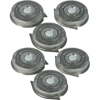 vhbw 6x cabezas de afeitadora de reemplazo - Cabezas para Philips vhbw 6x cabezas de afeitadora de reemplazo - Cabezas para Philips