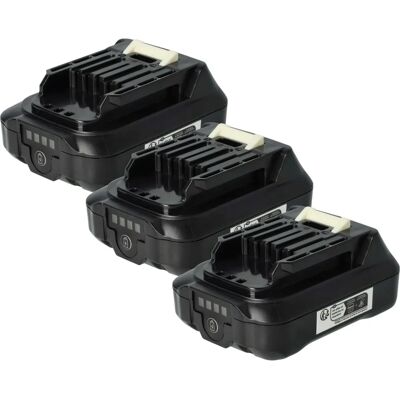 vhbw Batería Makita - 3x 2500mAh Li-ion - Negro - Batería / Akku vhbw Batería Makita - 3x 2500mAh Li-ion - Negro - Batería / Akku