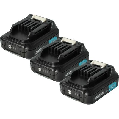 vhbw Batería Makita 12V - 3x 2000mAh Li-Ion Negra vhbw Batería Makita 12V - 3x 2000mAh Li-Ion Negra