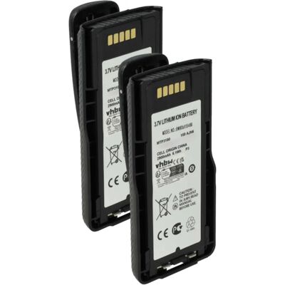vhbw Motorola Tetra Batteries - 2900mAh Li-ion vhbw Motorola Tetra Batteries - 2900mAh Li-ion