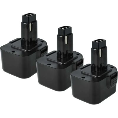 vhbw Set Batterie Dewalt - 3x 12V 3000mAh NiMH vhbw Set Batterie Dewalt - 3x 12V 3000mAh NiMH