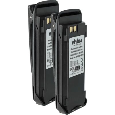 VHBW 2x Battery Replacement for Motorola NNTN4066 - High Capacity Lithium-ion Battery VHBW 2x Battery Replacement for Motorola NNTN4066 - High Capacity Lithium-ion Battery