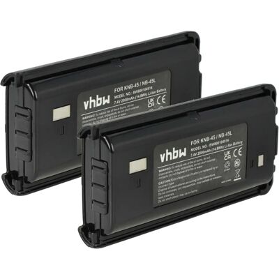 vhbw Remplacement Batterie Kenwood - 2000mAh Noir vhbw Remplacement Batterie Kenwood - 2000mAh Noir