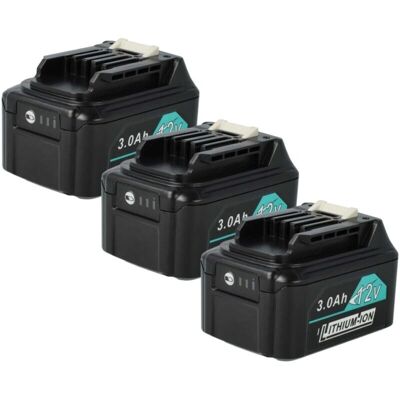 vhbw Batería Makita - 3x 3000mAh Li-Ion - Compatible con JV101D, JR105D, DAE - Batería para Herramientas vhbw Batería Makita - 3x 3000mAh Li-Ion - Compatible con JV101D, JR105D, DAE - Batería para Herramientas