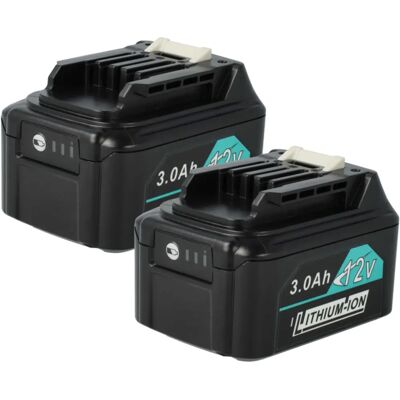 vhbw Makita Battery Set - 3000mAh, 12V, Black - Battery vhbw Makita Battery Set - 3000mAh, 12V, Black - Battery