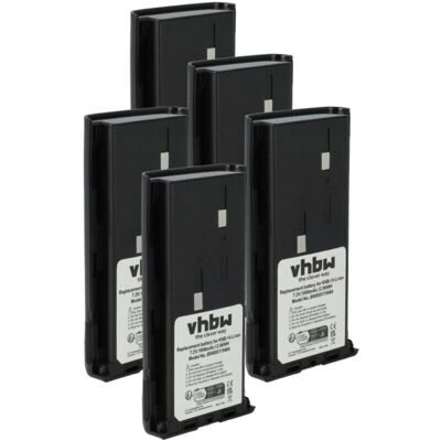 vhbw Kenwood Battery 5x Li-Ion 1800mAh - Radio Battery vhbw Kenwood Battery 5x Li-Ion 1800mAh - Radio Battery