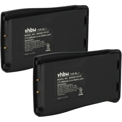 vhbw Batterie de remplacement pour Baofeng BL-1 - 2800 mAh, 3.7 V, Noir vhbw Batterie de remplacement pour Baofeng BL-1 - 2800 mAh, 3.7 V, Noir