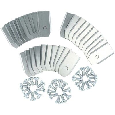 VHBW - 30x Replacement Blades - silver - Lawn mower blade VHBW - 30x Replacement Blades - silver - Lawn mower blade