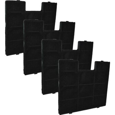 vhbw 4x filtre à charbon actif pour hottes Amica - Noir vhbw 4x filtre à charbon actif pour hottes Amica - Noir