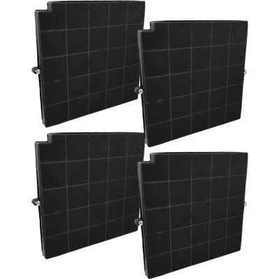vhbw 4x Filtros de carbón activado para campanas de cocina Arthur Martin - Olores y grasa vhbw 4x Filtros de carbón activado para campanas de cocina Arthur Martin - Olores y grasa