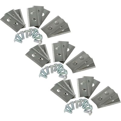 vhbw 27x Replacement Blade - Lawn Mower - Silver - Steel vhbw 27x Replacement Blade - Lawn Mower - Silver - Steel