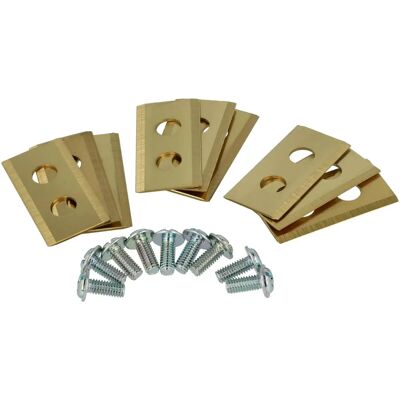 vhbw 27x Replacement Blade for Fuxtec Lawn Mower - Gold Steel vhbw 27x Replacement Blade for Fuxtec Lawn Mower - Gold Steel