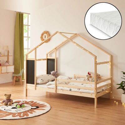 Casa Kinderbett - Holzhäuser Design mit Matratze 90x200cm Casa Kinderbett - Holzhäuser Design mit Matratze 90x200cm
