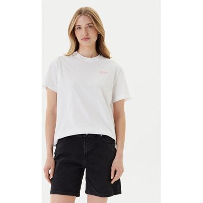 MUSTANG Floris Lässig Fit Weiß Baumwoll-Shirt MUSTANG Floris Lässig Fit Weiß Baumwoll-Shirt