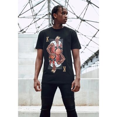 Mister Tee King Mike Tee negru - Tricou de baschet pentru fani Mister Tee King Mike Tee negru - Tricou de baschet pentru fani