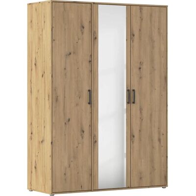 Rauch Voyager - Braun Eiche Artisan - B140 H194 T53 cm - Holzwerkstoff - Drehtürenschrank Rauch Voyager - Braun Eiche Artisan - B140 H194 T53 cm - Holzwerkstoff - Drehtürenschrank