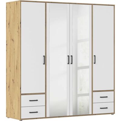 rauch BLUE - Voyager - Eiche Artisan - Alpinweiß - Drehtürenschrank rauch BLUE - Voyager - Eiche Artisan - Alpinweiß - Drehtürenschrank