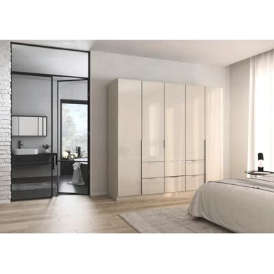RAUCH AGORDO - Beige - Glas Beige (Champagner) - 5-türiger Kleiderschrank RAUCH AGORDO - Beige - Glas Beige (Champagner) - 5-türiger Kleiderschrank