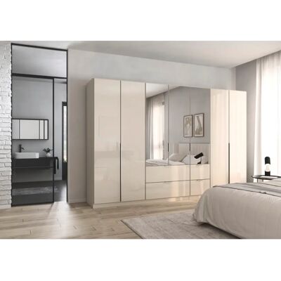 RAUCH - AGORDO - Glasfront - Beige - Kleiderschrank RAUCH - AGORDO - Glasfront - Beige - Kleiderschrank