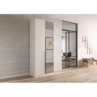 Rauch AGORDO Kleiderschrank - Beige, Spiegeltüren, 91cm breit Rauch AGORDO Kleiderschrank - Beige, Spiegeltüren, 91cm breit