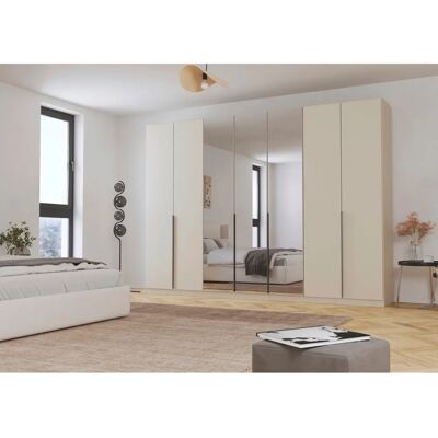 Rauch Agordo Kleiderschrank - Hochglanz Front, Beige, 315cm Rauch Agordo Kleiderschrank - Hochglanz Front, Beige, 315cm