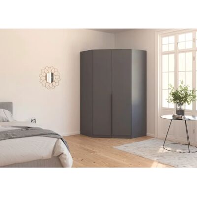 RAUCH - Agordo - Graumetallic - 117x117x229 cm Kleiderschrank RAUCH - Agordo - Graumetallic - 117x117x229 cm Kleiderschrank