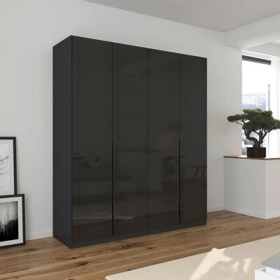 rauch ORANGE AGORDO Drehtürenschrank - Graumetallic - Kleiderschrank rauch ORANGE AGORDO Drehtürenschrank - Graumetallic - Kleiderschrank