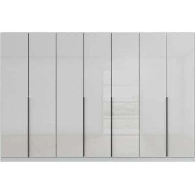 Rauch Orange AGORDO - Seidengrau - Glasfront - 315 cm Kleiderschrank Rauch Orange AGORDO - Seidengrau - Glasfront - 315 cm Kleiderschrank