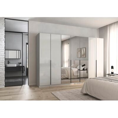 rauch ORANGE - AGORDO - Seidengrau - Glasfront - Wardrobe rauch ORANGE - AGORDO - Seidengrau - Glasfront - Wardrobe