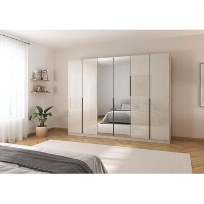 rauch ORANGE - AGORDO - Beige Glasfront - 271x210x54 cm - Kleiderschrank rauch ORANGE - AGORDO - Beige Glasfront - 271x210x54 cm - Kleiderschrank