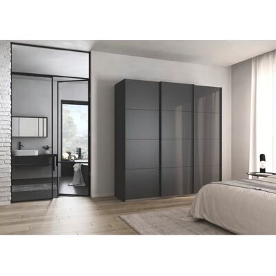 RAUCH ORANGE - AGORDO - Graumetallic - 203x210x62 - Schwebetürenschrank RAUCH ORANGE - AGORDO - Graumetallic - 203x210x62 - Schwebetürenschrank