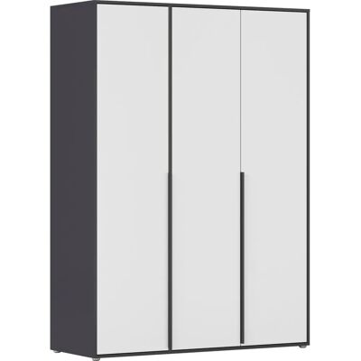 rauch BLUE - Nagata - Grau metallic - 140x53x194 cm - Drehtürenschrank rauch BLUE - Nagata - Grau metallic - 140x53x194 cm - Drehtürenschrank
