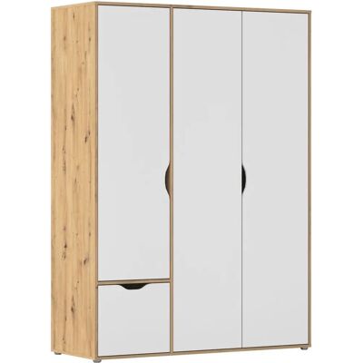 rauch BLUE – NARAI – Eiche Artisan/Alpinweiß – 140 cm W x 194 cm H – Wardrobe rauch BLUE – NARAI – Eiche Artisan/Alpinweiß – 140 cm W x 194 cm H – Wardrobe
