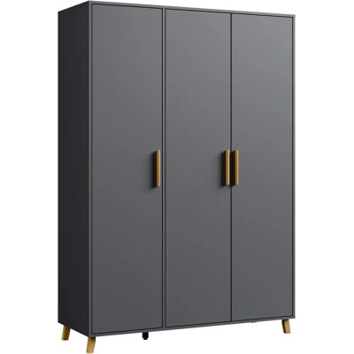 rauch BLUE - SHINJO - Graumetallic - 140cm - Kleiderschrank rauch BLUE - SHINJO - Graumetallic - 140cm - Kleiderschrank
